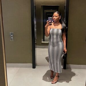 Lionne Trippy Strapless Dress